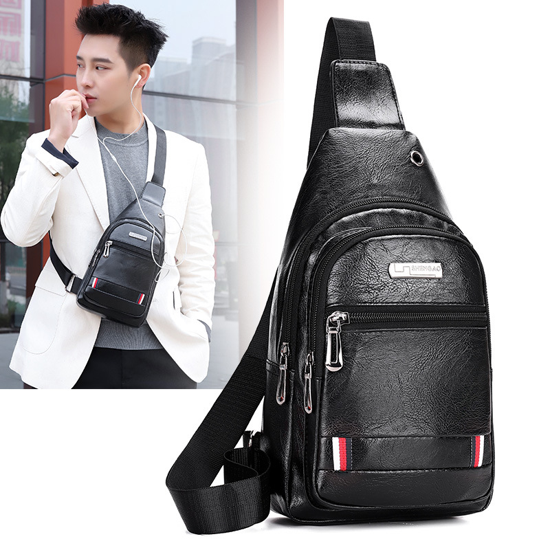 【Physical hot selling funds】Men's Chest Bag One shoulder crossbody backpack cycling bag Waterproof Business Chest Bag Casual Chest Bag