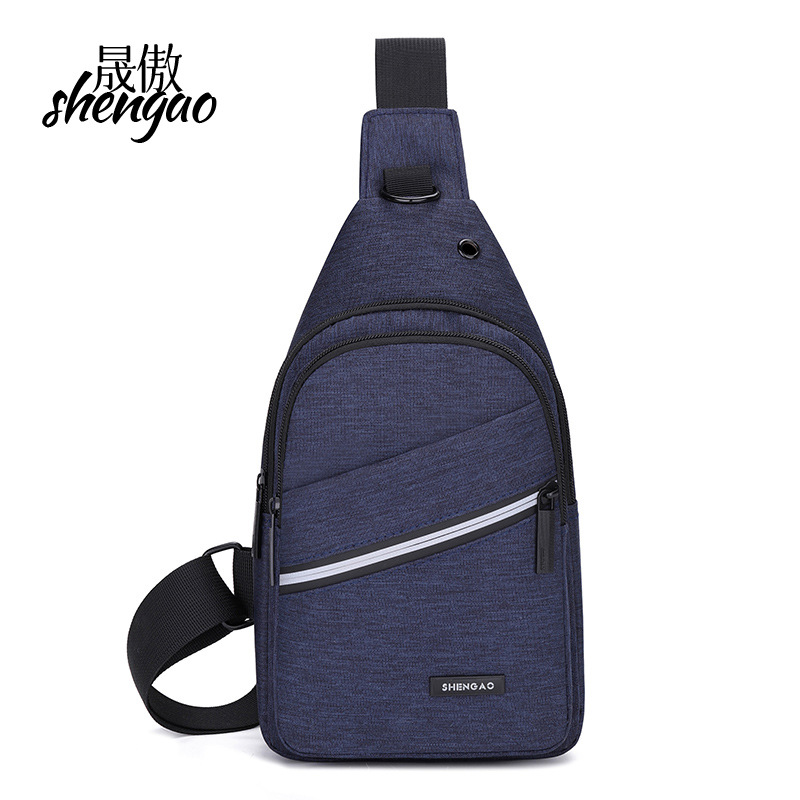 【Business Chest Bag】Korean version trendy crossbody bag Canvas casual shoulder backpack Sports Oxford Chest Bag
